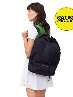 NWOT BEYOND YOGA Black Drawstring Backpack